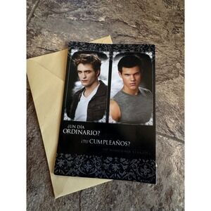 Rare Vintage Twilight Eclipse Birthday Card Hallmark in‎ Spanish